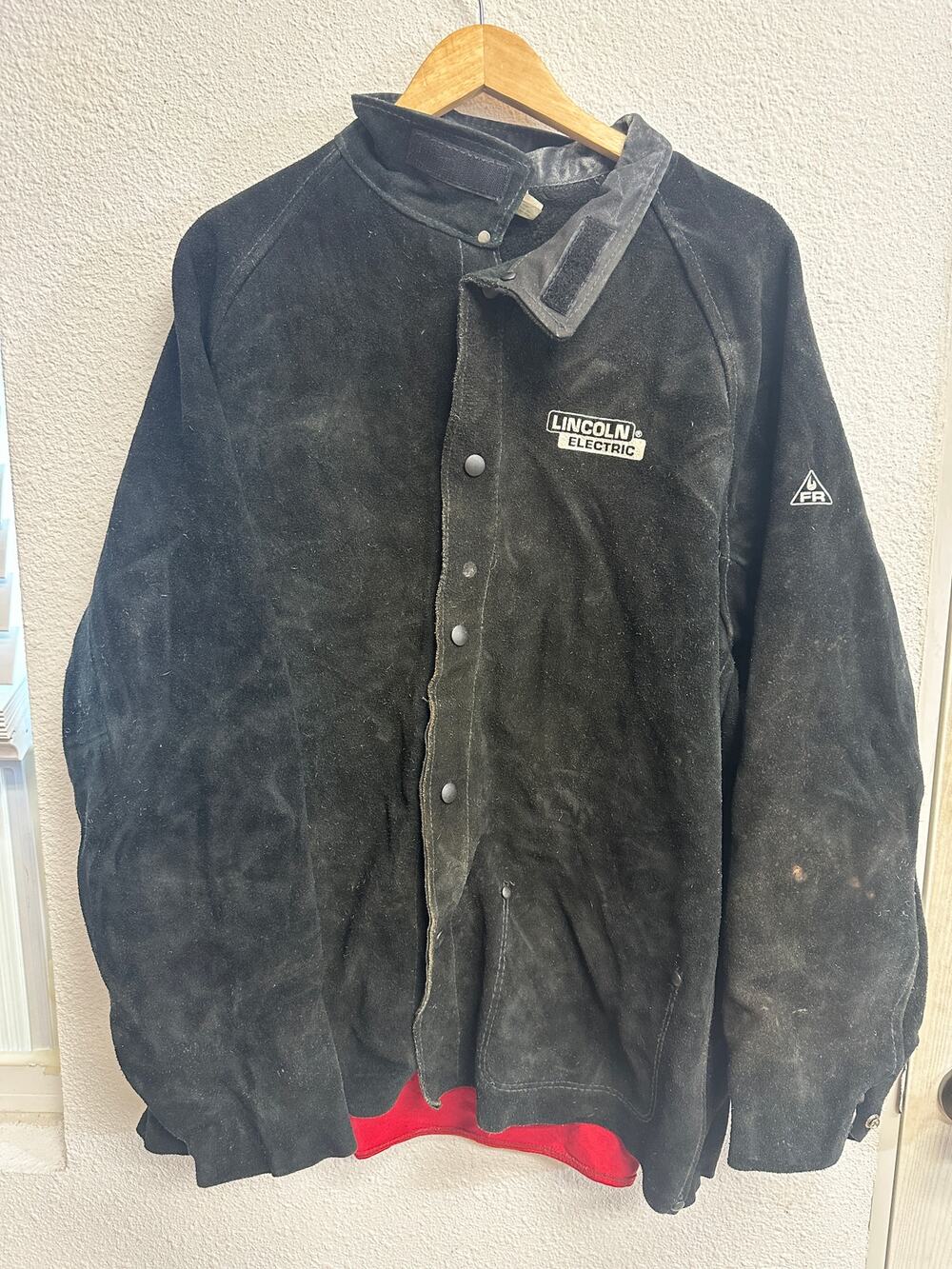 Lincoln Heavy Duty Leather Welders Jacket Size XL K2989